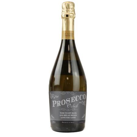 Personalised ’Prosecco O’Clock’ Bottle of Prosecco: 4 - Alcohol By Gift Moments