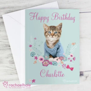 Personalised Rachael Hale Cute Kitten Card: 1 - Greeting Cards By Rachael Hale