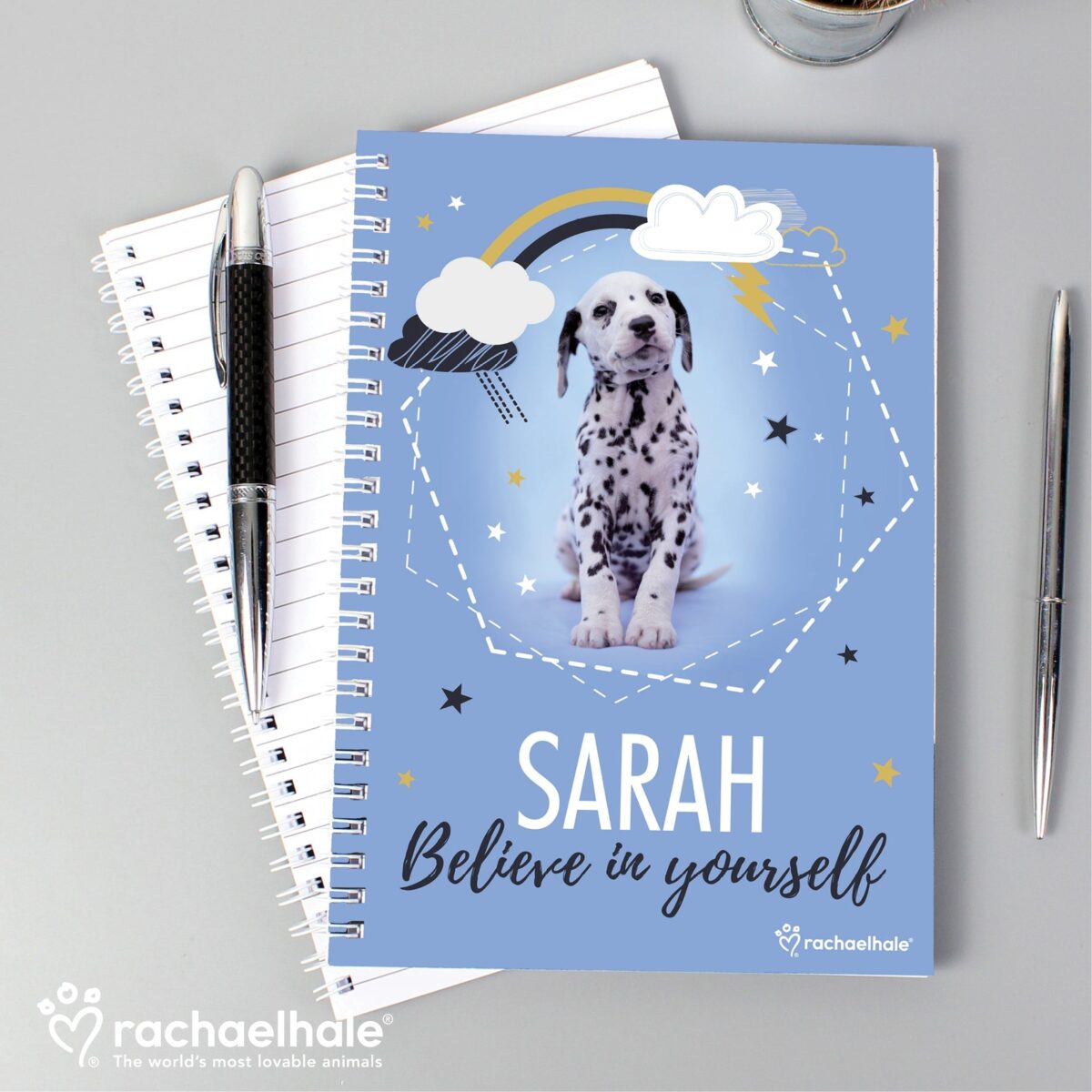 Personalised Rachael Hale Dalmatian A5 Notebook: 6 - Notebooks By Rachael Hale