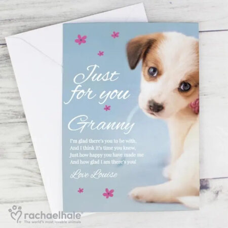 Personalised Rachael Hale ’Just for You’ Puppy Card: 5 - Greeting Cards By Rachael Hale