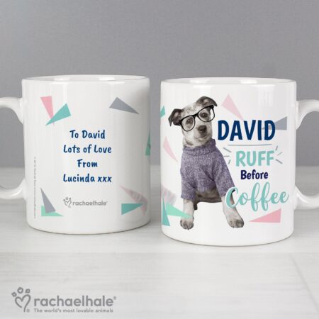 Personalised Rachael Hale ’Ruff Before Coffee’ Dog Mug: 4 - Mugs By Rachael Hale
