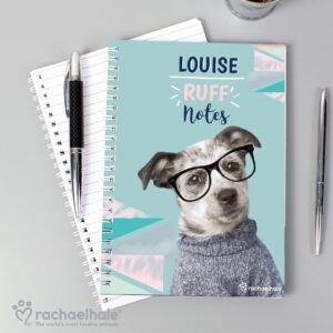 Personalised Rachael Hale ’Ruff Notes’ Dog A5 Notebook: 1 - Notebooks By Rachael Hale