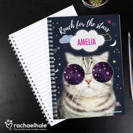 Personalised Rachael Hale Space Cat A5 Notebook: 4 - Notebooks By Rachael Hale