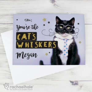 Personalised Rachael Hale You’re the Cats Whiskers Card: 1 - Greeting Cards By Rachael Hale