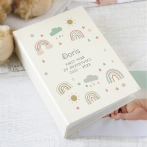 Personalised Rainbow 6x4 Photo Album with Sleeves: 2 - Photo Albums By Gift Moments