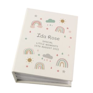 Personalised Rainbow 6x4 Photo Album with Sleeves: 6 - Photo Albums By Gift Moments