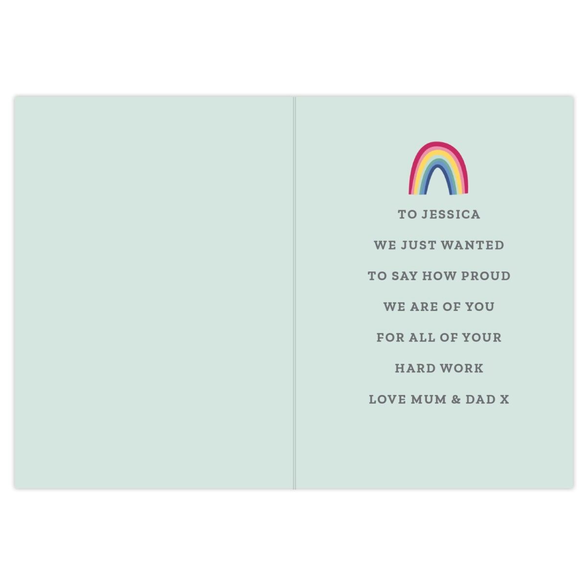 Personalised Rainbow Card: 5 - Greeting Cards By Gift Moments