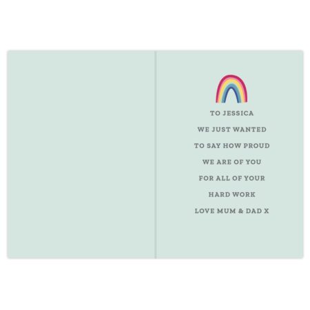 Personalised Rainbow Card: 5 - Greeting Cards By Gift Moments