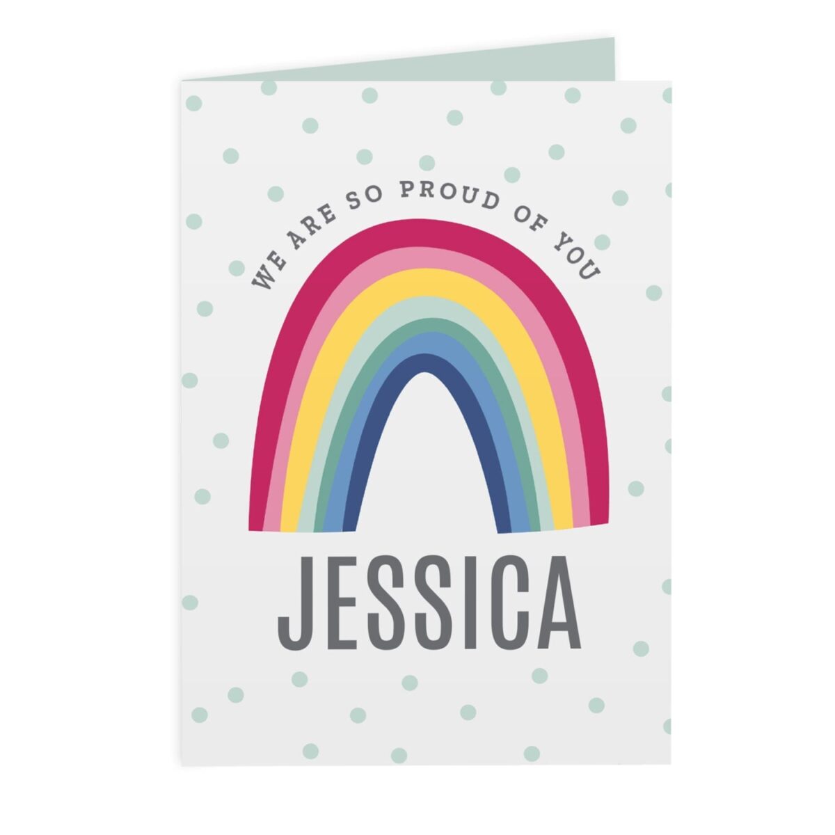 Personalised Rainbow Card: 4 - Greeting Cards By Gift Moments