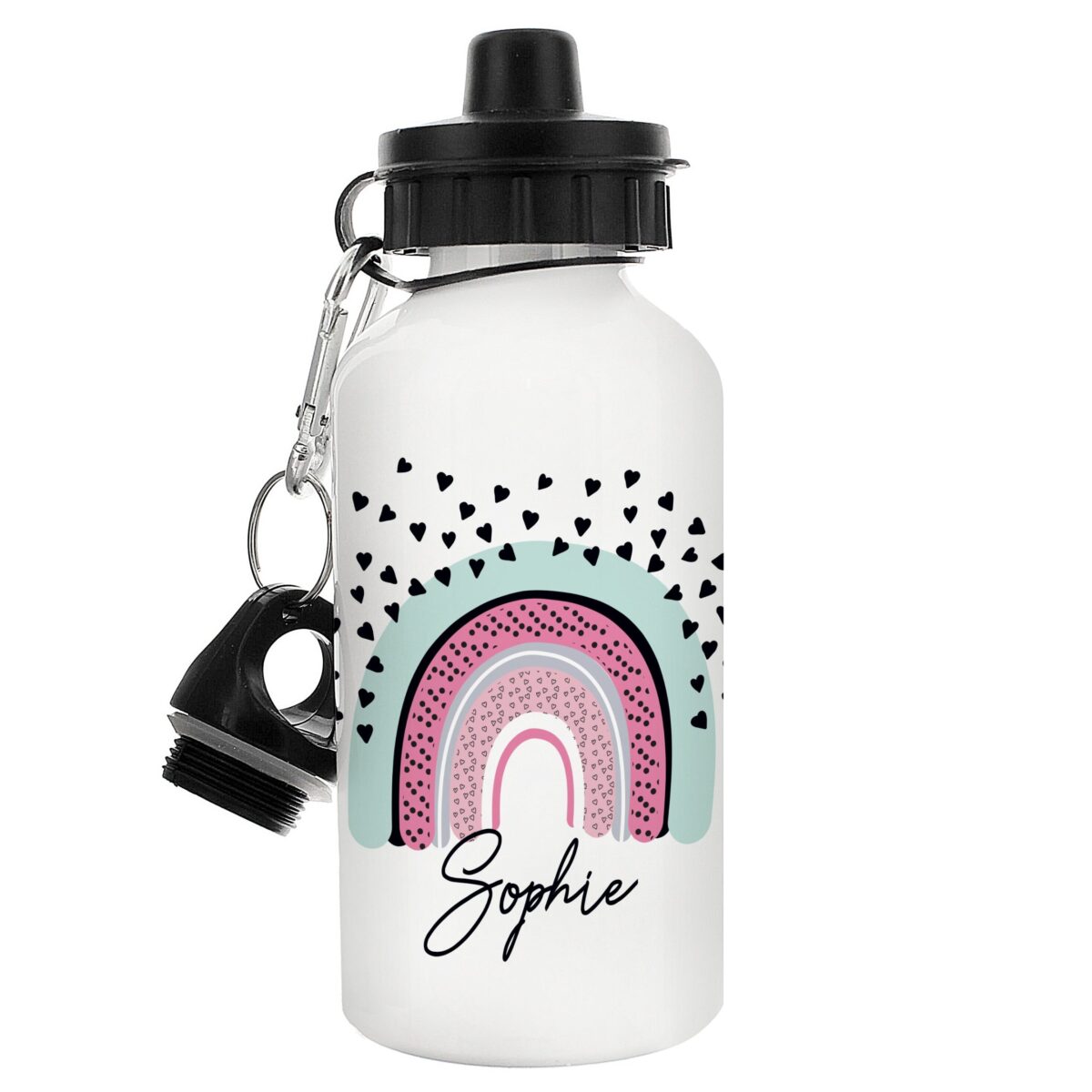 Personalised Rainbow Drinks Bottle: 5 - Kids Bottles By Gift Moments