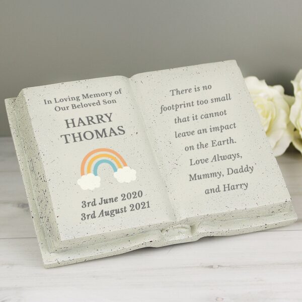Personalised Rainbow Memorial Book: 2 - Memorials By Gift Moments