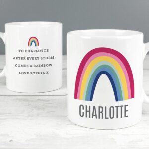 Personalised Rainbow Mug: 5 - Mugs By Gift Moments