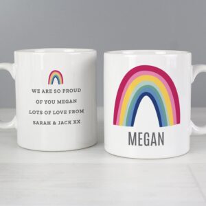 Personalised Rainbow Mug: 3 - Mugs By Gift Moments