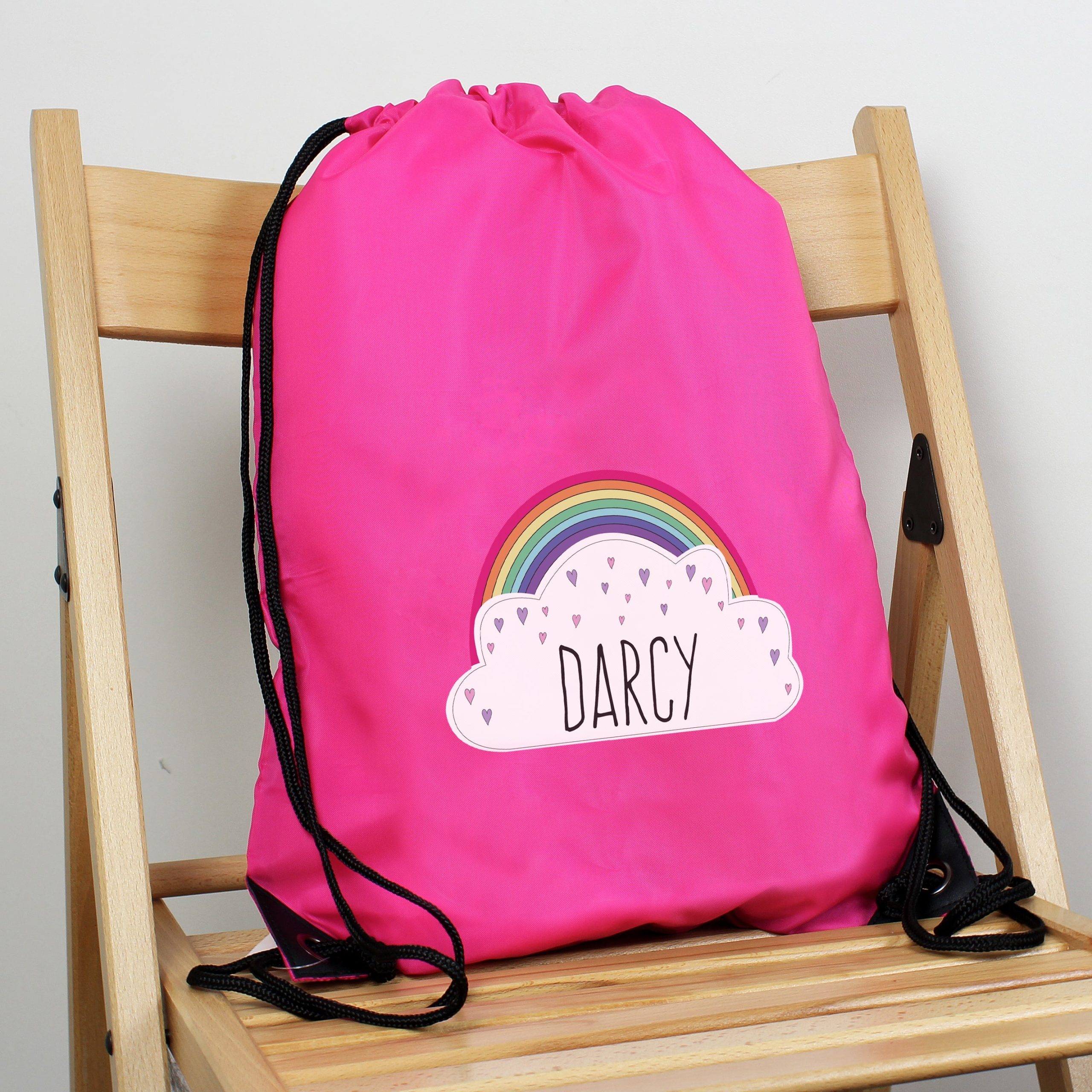 Personalised Rainbow Pink Kit Bag: 1 - Kids Bags By Gift Moments