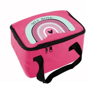 Personalised Rainbow Pink Lunch Bag: 5 - Lunch Boxes & Bags By Gift Moments
