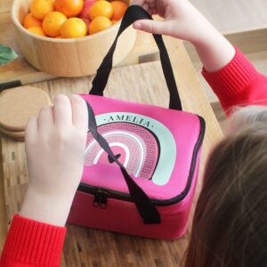 Personalised Rainbow Pink Lunch Bag: 3 - Lunch Boxes & Bags By Gift Moments