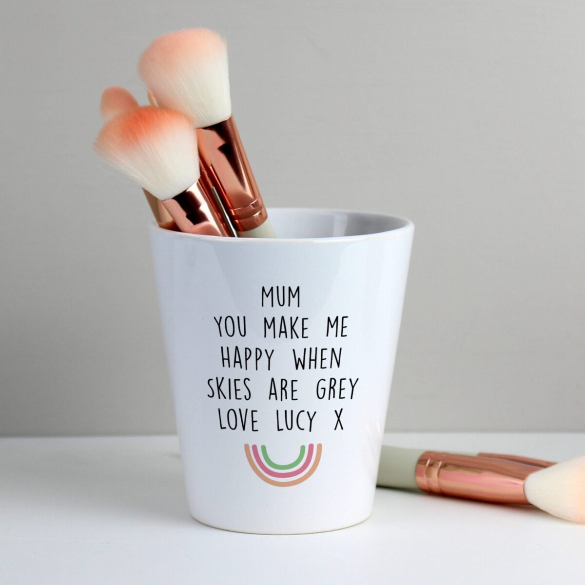 Personalised Rainbow Plant Pot: 3 - Pots & Planters By Gift Moments