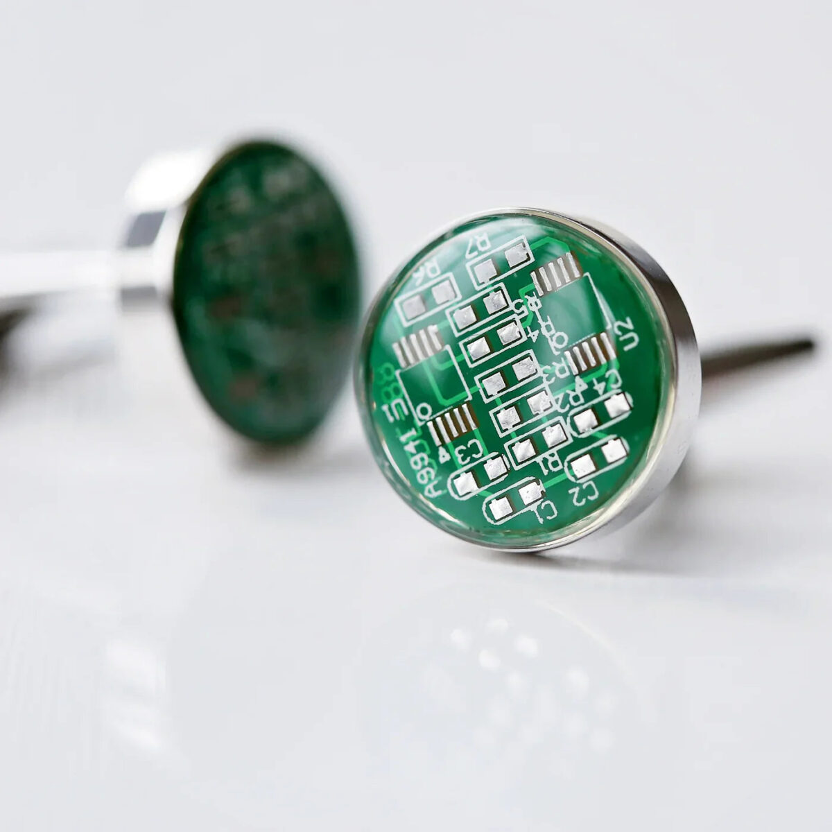 Personalised Real Circuit board Cufflinks: 3 - Cufflinks & Tie Slides By Gift Moments