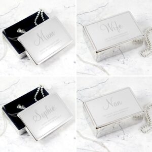 Personalised Rectangular Jewellery Box: 4 - Jewellery Boxes By Gift Moments
