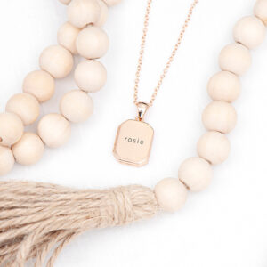 Personalised Rectangular Photo Locket Necklaces: 12 - Necklaces By Gift Moments