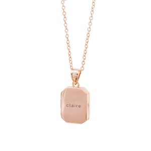 Personalised Rectangular Photo Locket Necklaces: 15 - Necklaces By Gift Moments