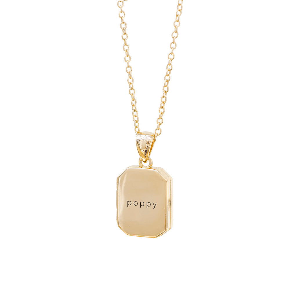 Personalised Rectangular Photo Locket Necklaces: 14 - Necklaces By Gift Moments