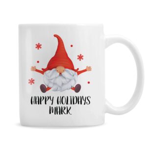 Personalised Red Gonk Christmas Mug: 5 - Mugs By Gift Moments