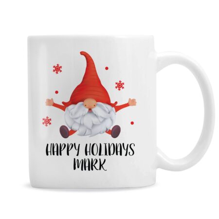 Personalised Red Gonk Christmas Mug: 5 - Mugs By Gift Moments