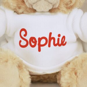 Personalised Red Name Teddy Bear: 2 - Teddy Bears & Soft Toys By Gift Moments