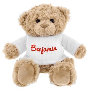 Personalised Red Name Teddy Bear: 5 - Teddy Bears & Soft Toys By Gift Moments