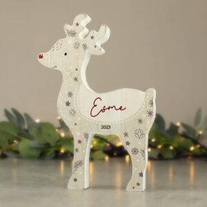 Personalised Red Nosed Reindeer Ornament: 1 - Christmas Decorations By Gift Moments
