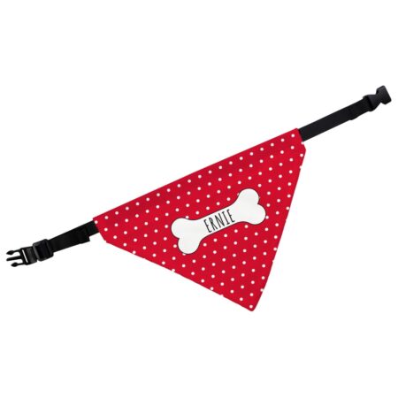 Personalised Red Polka Dot Dog Bandana: 4 - Pet Products By Gift Moments
