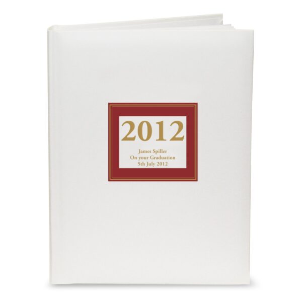 Personalised Red Square Traditional Photo Album: 2 - Photo Albums By Gift Moments