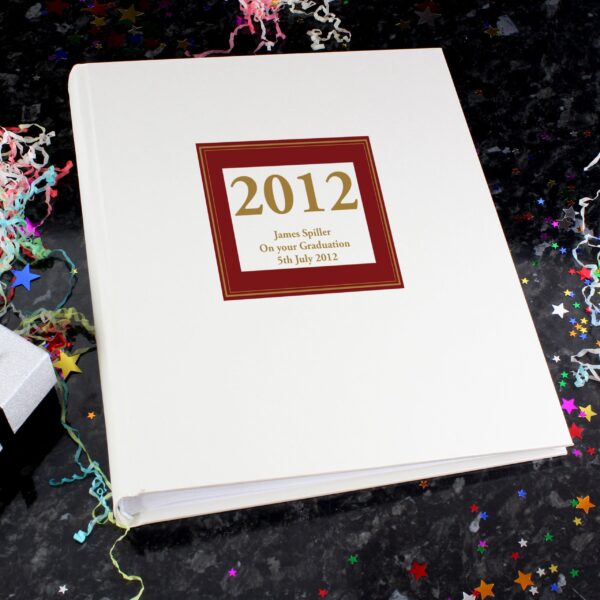 Personalised Red Square Traditional Photo Album: 1 - Photo Albums By Gift Moments
