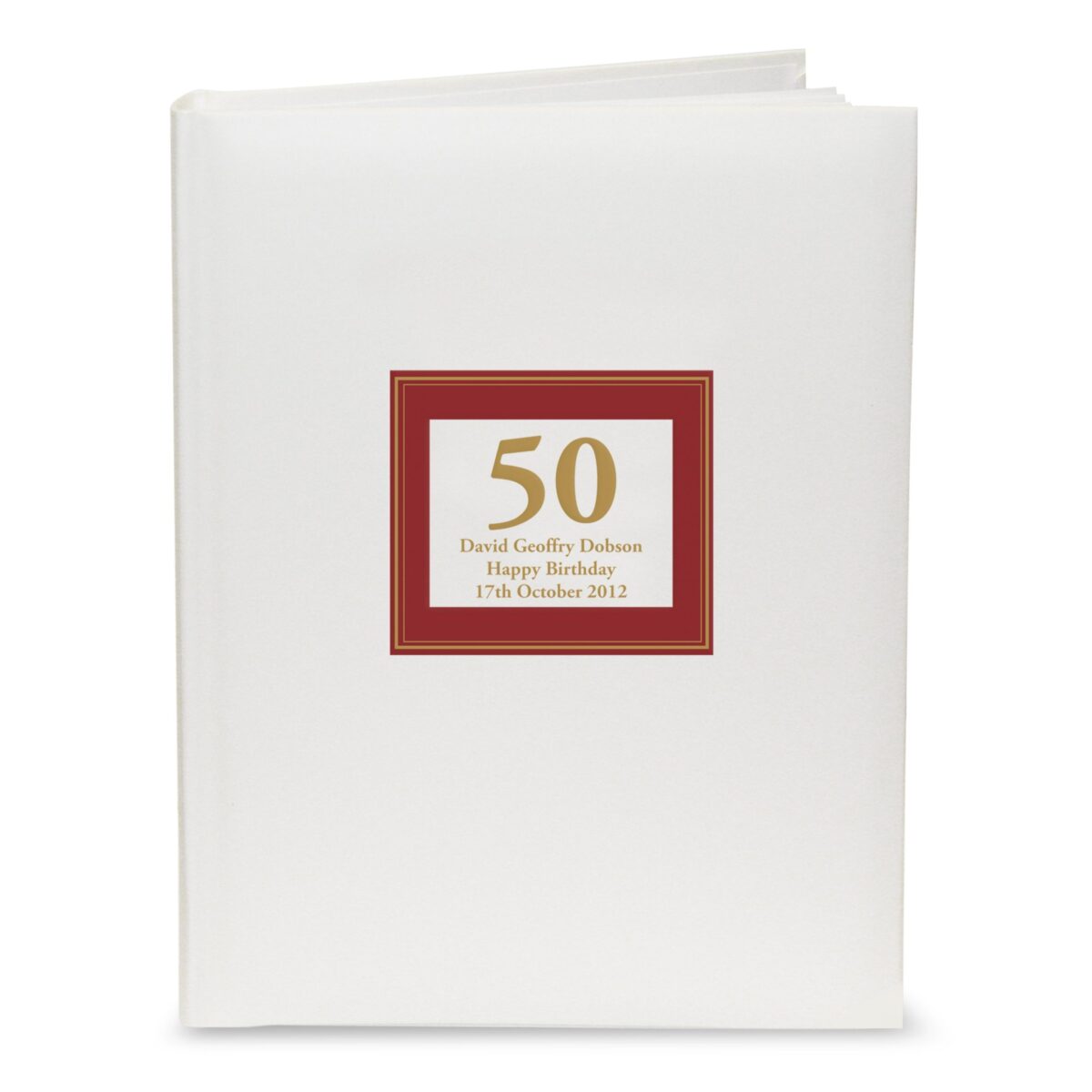 Personalised Red Square Traditional Photo Album: 3 - Photo Albums By Gift Moments