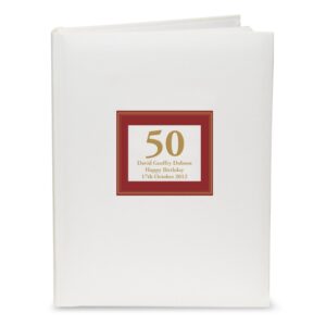 Personalised Red Square Traditional Photo Album: 3 - Photo Albums By Gift Moments