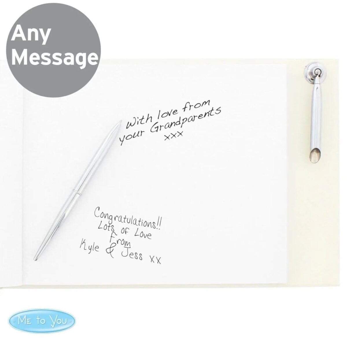 Personalised Religious Cross Hardback Guest Book & Pen: 2 - Guest Books