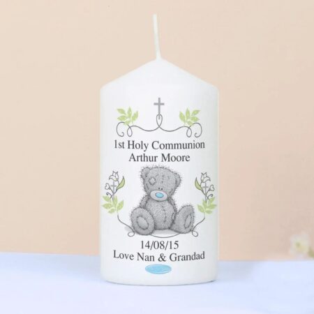 Personalised Me To You Religious Cross Pillar Candle: 1 - Candles