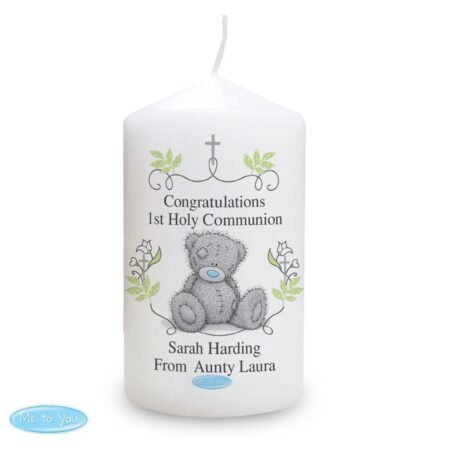 Personalised Me To You Religious Cross Pillar Candle: 2 - Candles