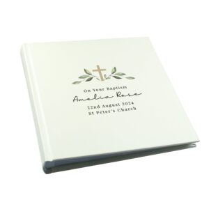 Personalised Religious Cross Square Photo Album: 5 - Photo Albums By Gift Moments