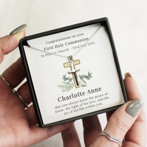 Personalised Religious Sentiment Cross Necklace and Box: 3 - Necklaces By Gift Moments