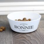 Personalised Reserved for Plastic Cat Bowl: 1 - Pet Products By Gift Moments