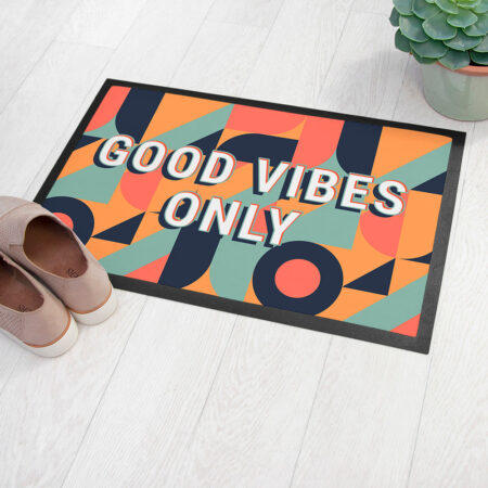 Personalised Retro Pattern Indoor Doormat: 6 - Doormats By Gift Moments