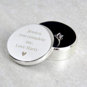 Personalised Ring Box: 2 - Trinket Boxes By Gift Moments