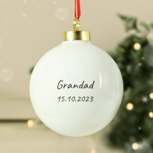Personalised Robins Appear Bauble: 2 - Christmas Baubles By Gift Moments