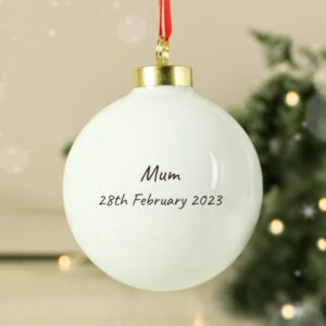 Personalised Robins Appear Bauble: 3 - Christmas Baubles By Gift Moments