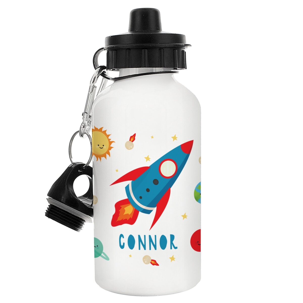 Personalised Rocket Drinks Bottle: 4 - Kids Bottles By Gift Moments