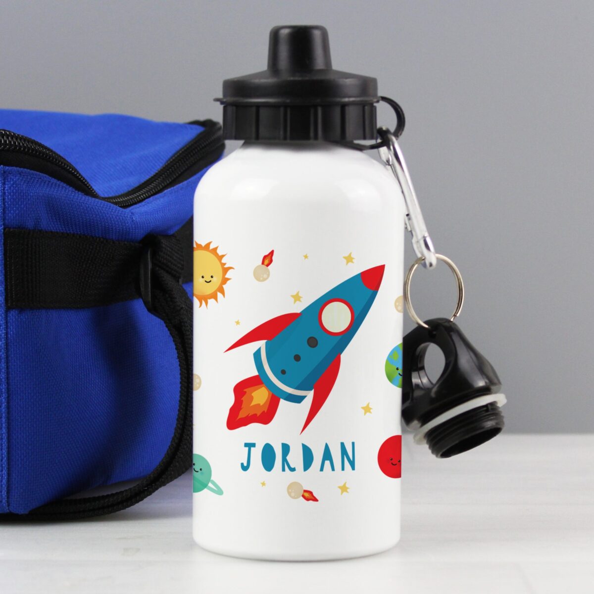 Personalised Rocket Drinks Bottle: 1 - Kids Bottles By Gift Moments