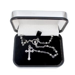 Personalised Rosary Beads and Cross Trinket Box: 3 - Trinket Boxes By Gift Moments