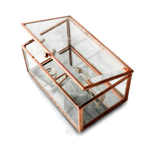 Personalised Rose Gold Glass Jewellery Boxes: 12 - Jewellery Boxes By Gift Moments